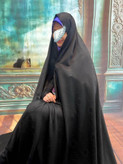 قواره چادرمشکی طرحدار