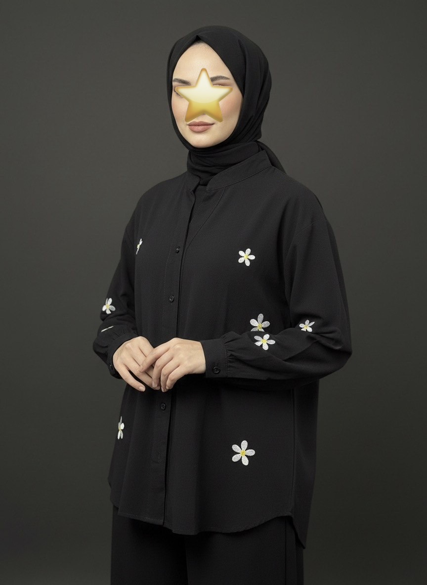 شومیز مشکی نخی