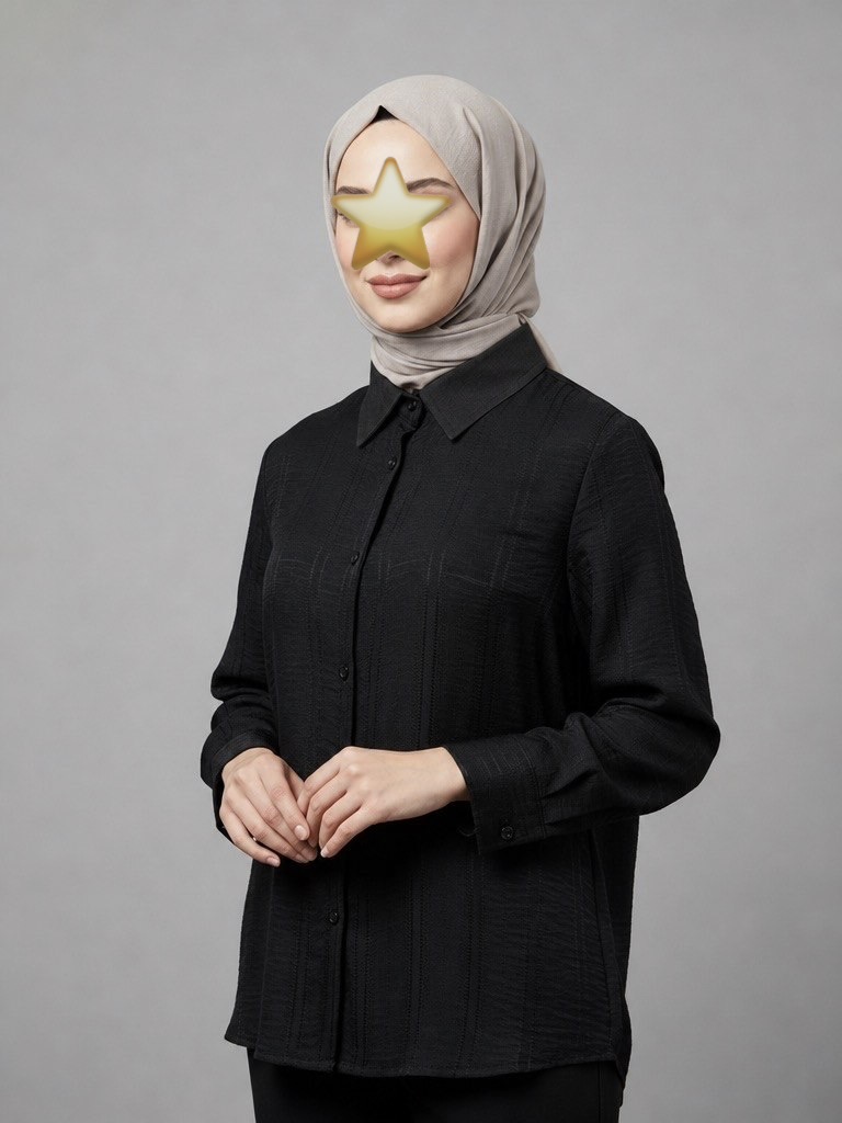 شومیز مشکی نخی