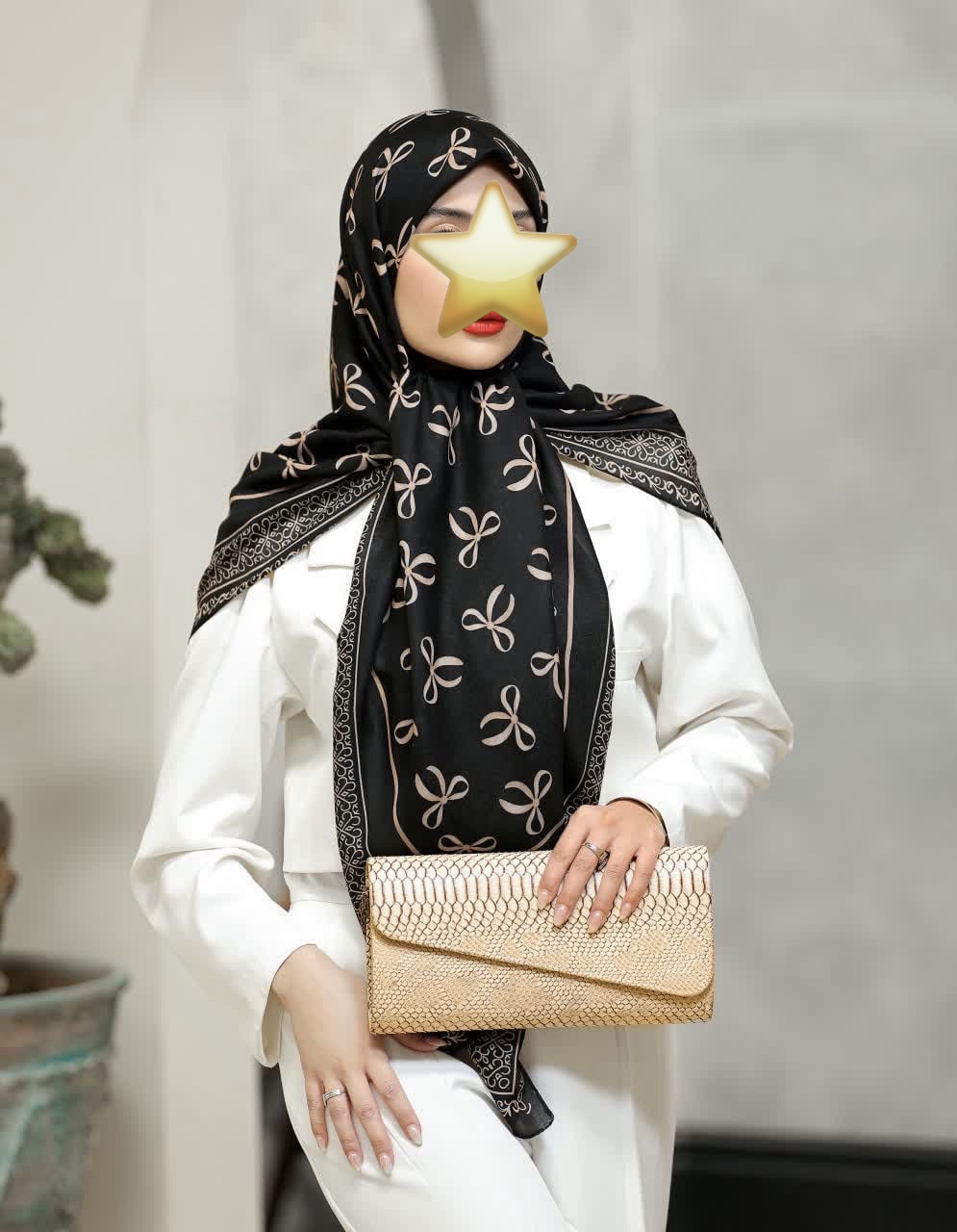 روسری نخی تابستانه خنک عرض ۱۴۰