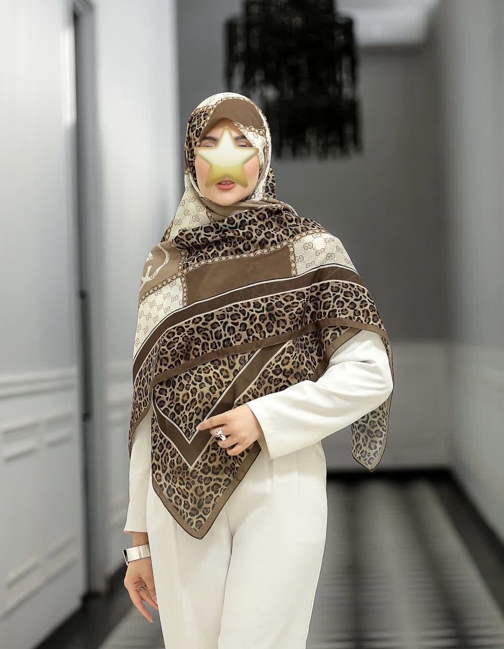روسری نخی تابستانه خنک عرض ۱۴۰
