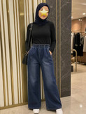 شلوار جین کاغذی زنانه اسپرت و راحت