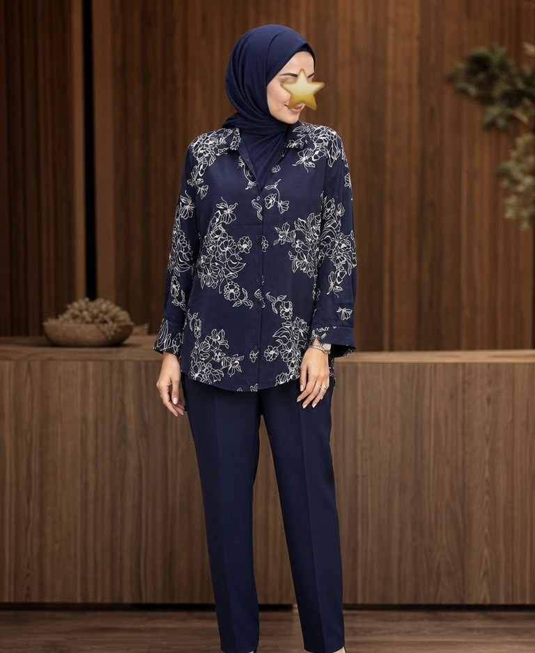 شومیز نخی گل‌دار