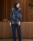 شومیز نخی گلدار