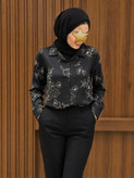 شومیز نخی گلدار